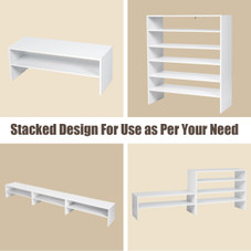 2 Tier Stackable Shoe Rack (1 or 2-Pack) product image
