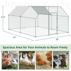 Large Metal Chicken Coop Run with Cover product image