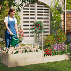 87" Raised Garden Bed with Trellis  product image