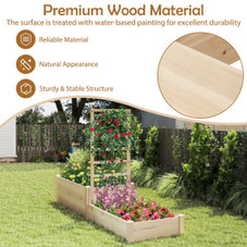 87" Raised Garden Bed with Trellis  product image