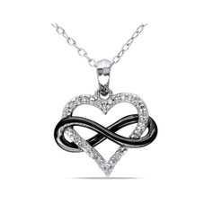 1/10 Carat (ctw I2-I3) Diamond Heart Pendant Necklace product image