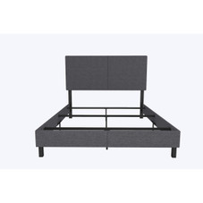 DHP Janford Bed Frame with Chic Upholstered Headboard product image