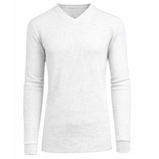 Men’s Long Sleeve Waffle Knit V-Neck Thermal Shirt product image