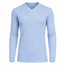 Men’s Long Sleeve Waffle Knit V-Neck Thermal Shirt product image