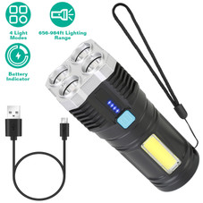 Quad-LED Rechargeable Flashlight by LakeForest® product image