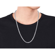 18" Rope Chain Necklace in Sterling Silver (5mm) product image