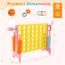Jumbo 4-to-Score 4 in A Row Kids Game Set  product image