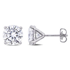 4.00 Carat (ctw) Synthetic Moissanite Stud Earrings in 14K White Gold product image