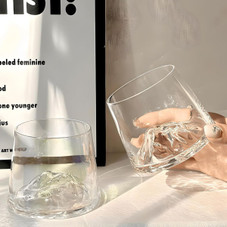 Whiskey Glasses with Sculpted Mountain Base (4-Pack) product image