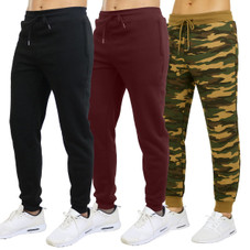 Men's Slim Fit Fleece Jogger Sweatpants (3-Pack) product image
