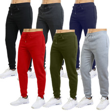 Men's Slim Fit Fleece Jogger Sweatpants (3-Pack) product image