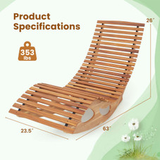 Outdoor Rocking Chaise Lounge product image