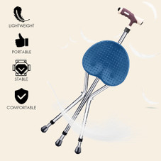 Lightweight Adjustable Folding Cane Seat with Light product image