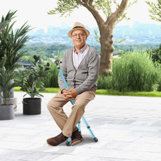 Lightweight Adjustable Folding Cane Seat with Light product image
