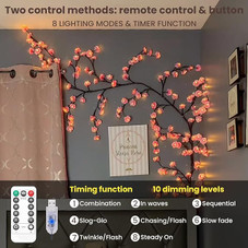 Cherry Blossom LED Tree Branch Lights with Remote product image