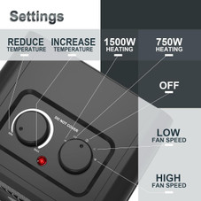 Wewarm 2-in-1 Fan and Heater Combo product image