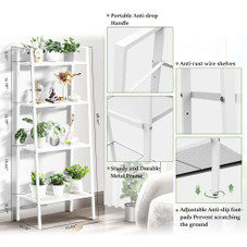 4-Tier Leaning Wall Shelf product image