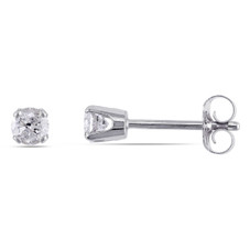 1/4 Carat Diamond Solitaire Earrings in 14K White Gold product image