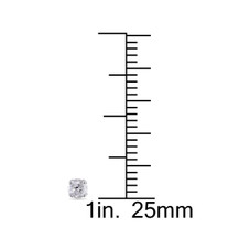 1/4 Carat Diamond Solitaire Earrings in 14K White Gold product image