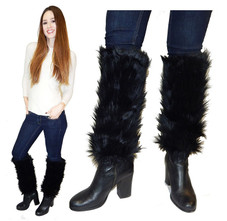 Women’s Faux Fur Leg Warmer Sleeves product image