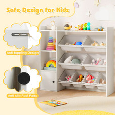 Kids' Wooden Toy Storage and Bookshelf product image
