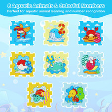 Kids' Foam Puzzle Play Mat (8-Pieces) product image