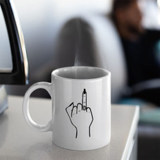 Engagement Ring Finger Coffee Mug  product image