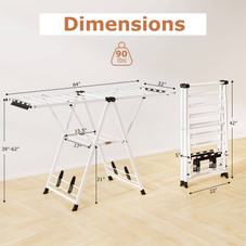 Foldable Metal Laundry Drying Rack product image