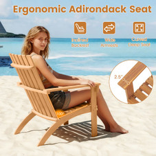 Patio Adirondack Chair with 100° Reclined Backrest product image