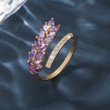 Women’s Adjustable Wheat-Design Ring  product image