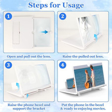 3D HD Mobile Projector Screen Stand for Movies and Videos product image