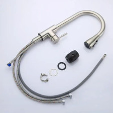 Stainless Steel Single-Handle Pull-Down Kitchen Faucet  product image