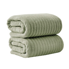 Ribbed Cotton Bath Towels (2, 4 or 6- Pack) product image