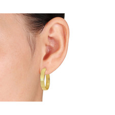 14K Yellow Gold Five Row Hoop Earrings (29mm) product image