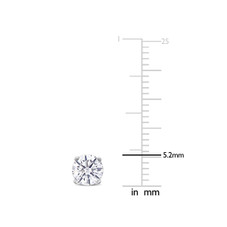 1.00 Carat (ctw SI1,G-H) Lab-Grown Diamond Solitaire Earrings product image