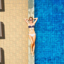 Acacia Wood 12" x 12" Deck Patio Pavers (10, 20, or 40 Pieces) product image