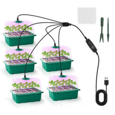 Seed Starter Tray with Grow Light (5-Pack) product image