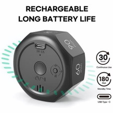 Visual Flip Timer Gravity Sensor Countdown Timer For Study Learning Kitchen Fitness Pomodoro Time Management Tool Color White product image