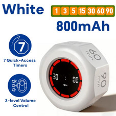 Visual Flip Timer Gravity Sensor Countdown Timer For Study Learning Kitchen Fitness Pomodoro Time Management Tool Color White product image