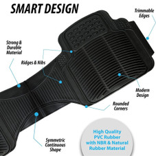 Zone Tech® All-weather Rubber Universal Fit Floor Mats product image