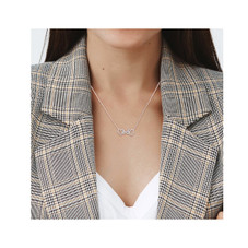 Accent Diamond Double Heart Pendant Necklace  product image