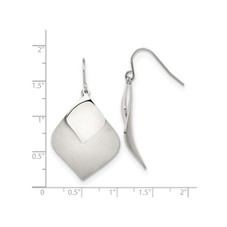 Stainless Steel Brushed and Polished Earrings product image