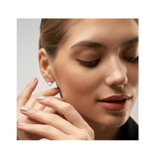 8.5-9mm Cultured Freshwater Pearl Earrings with Amethyst  product image