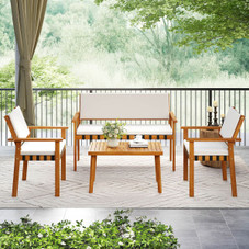 8-Piece Wood Furniture Set with Coffee Table product image