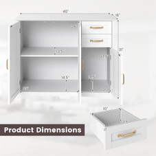 40" Sideboard Buffet Cabinet  with Adjustable Shelves product image