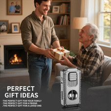 5-in-1 Windproof Metal Lighter with Cigar Cutter product image