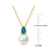 8.5-9mm Freshwater Drop Pearl Pendant Necklace product image