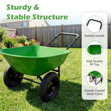 2-Tire Garden Wheelbarrow product image