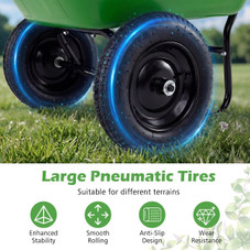 2-Tire Garden Wheelbarrow product image