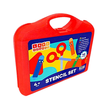 Kids' Coloring Pack with Stencils, Colored Pencils, Fine-Point Markers, and More product image